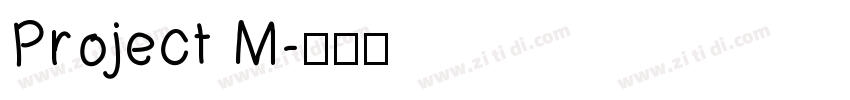 Project M字体转换